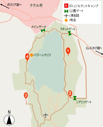 map of lake nakuru national park